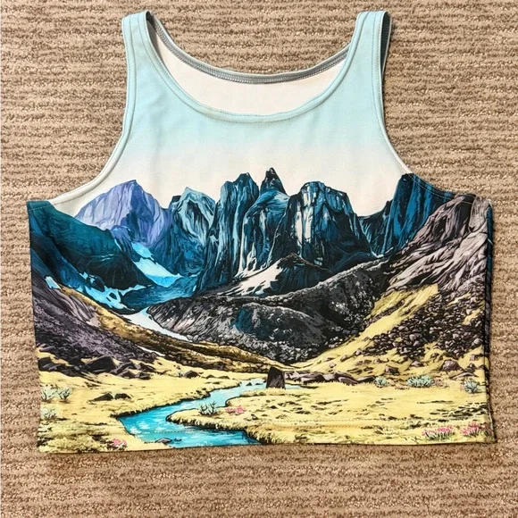 Artist Rachel Pohl Graphic Crop tank top - Picture 3 of 10